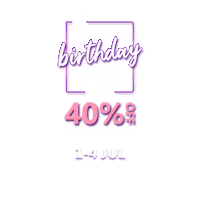 Birthday Sale Sticker by Plum Goodness