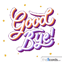 Good Bye Sticker by TheEcards.com