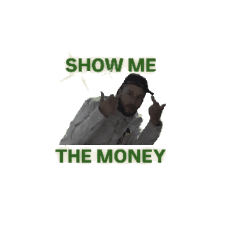 Show Me The Money Middle Fingers Sticker by TruRebels Distro