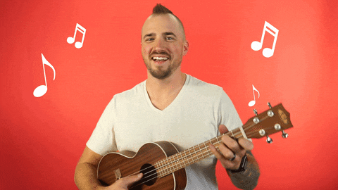 happy playing music GIF by StickerGiant