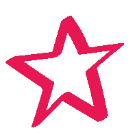 Pink Star Sticker by Les Jolis Cahiers