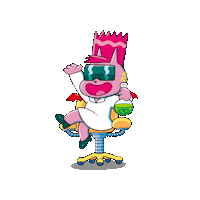 Mad Scientist Bat Sticker