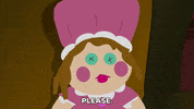 sad pink GIF by South Park 