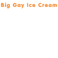 Blinking Ice Cream Sticker by Big Gay Ice Cream
