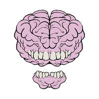 crimsonspine fun trippy horror eat Sticker