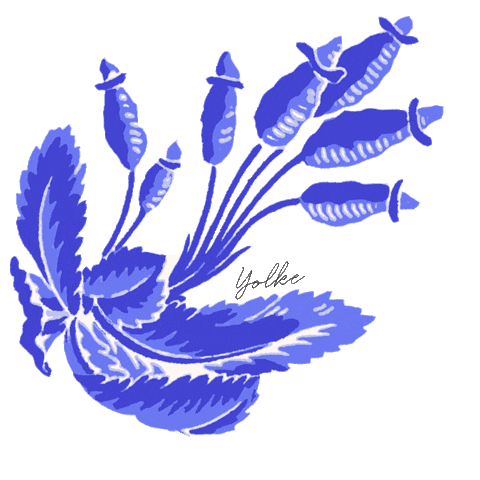 Blue And White Summer Sticker by YOLKE