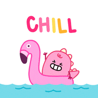 Beach Floating GIF by DINOSALLY