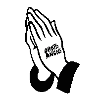 Praying Hands Thank You Sticker by NoCap