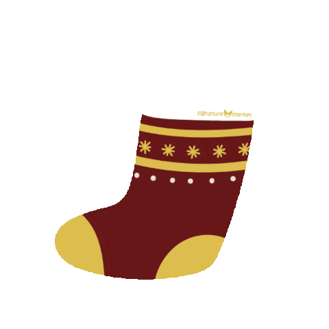 Christmas Socks Sticker by signaturemarket