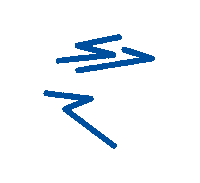 vlaamsejeugdraad blue 2020 dynamic arrows Sticker