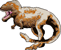 PositPixel pixel art dinosaur sprite sprites Sticker