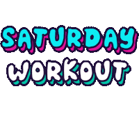 Sweating Work Out Sticker