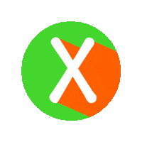 Orange Abc Sticker