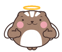 eyedbear0319 cat good lovely dango Sticker
