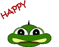 Happy New Year Frog Sticker