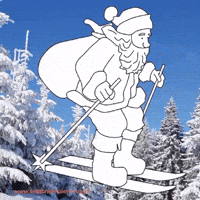 Santa Claus Snow GIF by ErlebnisMalerei