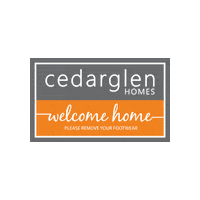 Cedarglen_Homes welcome home cedarglen cedarglen homes welcome home mat Sticker