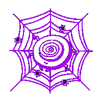 Spider Web Halloween Sticker