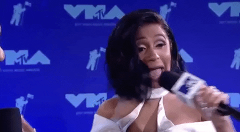 Cardi B What GIF by 2020 MTV Video Music Awards