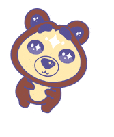 Korean Panda Sticker by Masha and The Bear