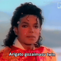 shamoneholic thank you japan michael jackson twin GIF