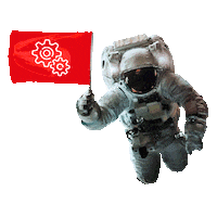 Astronaut Sticker by jim&jim