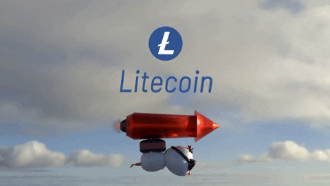 LTC_Concepts giphyupload rocket litecoin ltc GIF