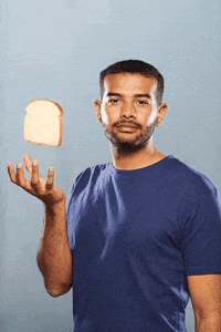 linneabullion magic bread comedian floating GIF