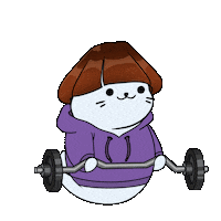 Work Out Fun Sticker by Sappy Seals Community
