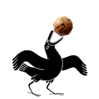 Happy Bird Sticker by Mirjam Debets