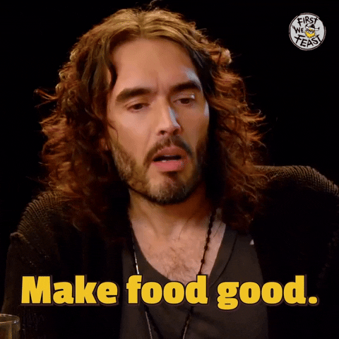 Russell Brand Hot Ones GIF by First We Feast