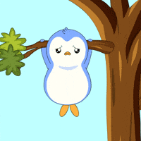 Tired Hang In There GIF by Pudgy Penguins