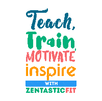 ZentasticFit smile train zen inspire Sticker