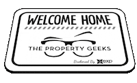 ThePropertyGeeks welcome home mat rug doormat Sticker