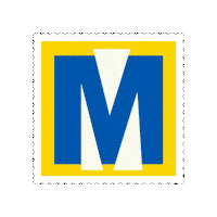 miam_artsmodestes m stamp miam sete Sticker