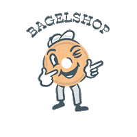 bagelshop britney benny bagel bagels Sticker