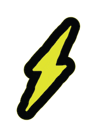 NBRHD rebel bolt lightning bolt rebelwings Sticker