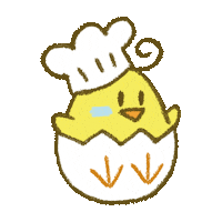 LeiiArt kawaii chicken chef cook Sticker