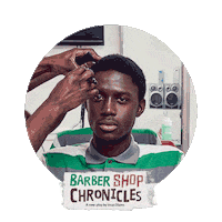 barber shop hair Sticker by National Theatre
