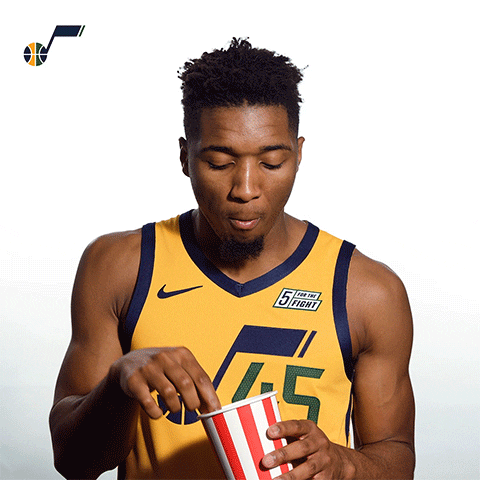 Donovan Mitchell Popcorn GIF by Utah Jazz
