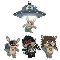 Happy Area 51 Sticker