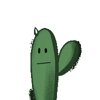 darik_picture mood flower green cactus Sticker