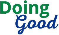 GoodSteps good good stuff giving back doing good Sticker