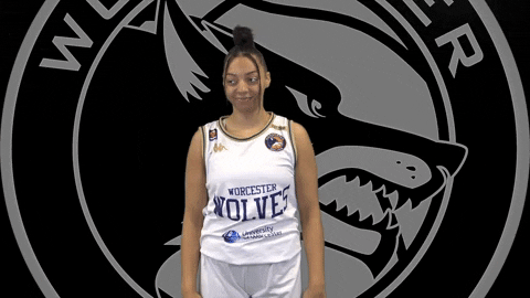 Basketball Dab GIF by Worcester Wolves
