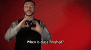 sign language when is class finished GIF by Sign with Robert