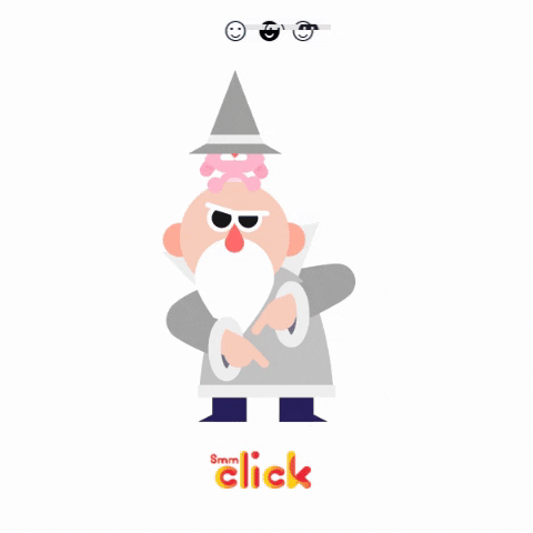 smmclick giphygifmaker pink magic wizard GIF