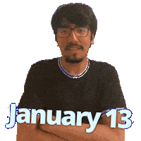 January 13 Sticker