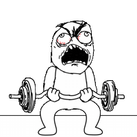 Work Out Fitness Sticker by Rageguy
