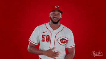 Amir Garrett Baseball GIF by Cincinnati Reds