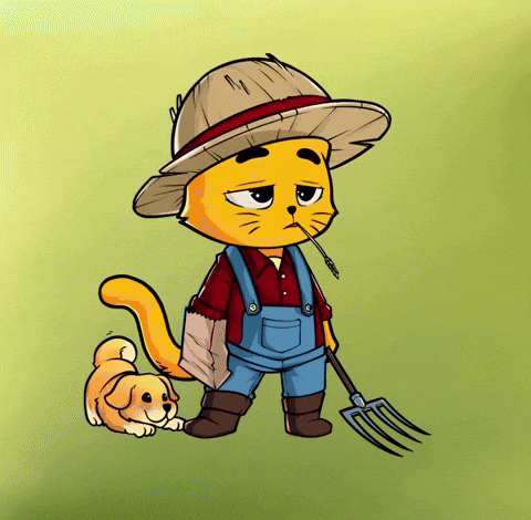 HeroGalaxyNFT cat cats tired exhausted GIF